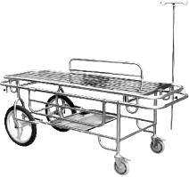 Stretcher cart (2 large and 2 small wheels)