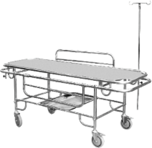 Stretcher cart (4 small wheels) (soft surface)