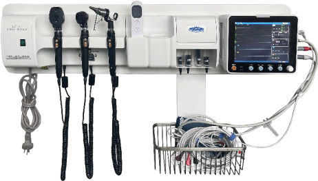 Wall-mounted medical diagnostic instruments